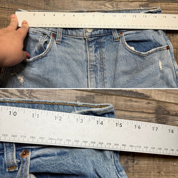 Abercrombie & Fitch The 90's Straight Ultra High-Rise Denim Jeans - Picture 13 of 13